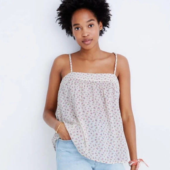 Madewell Tops - Madewell • Stitched Swing Tank Top in Bright Buds